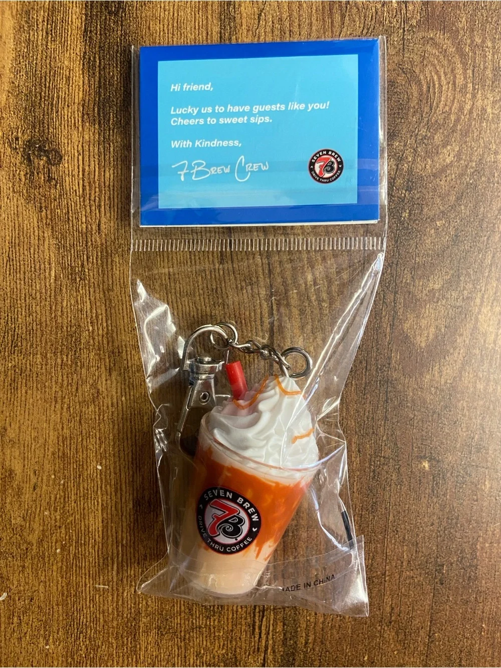 7 Brew LIMITED EDITION Blondie Charm Keychain